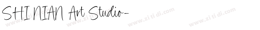 SHI NIAN Art Studio字体转换